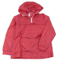 Růžová šusťáková větrovka s kapucí F&F