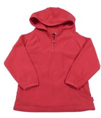 Tmavorůžová fleecová funkční mikina s kapucí Regatta