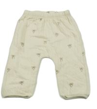 Smetanové podšité tepláky s koalami H&M