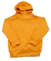 Oranžová mikina s klokankou a kapucí Beba kids