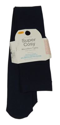 Nové - Tmavomodré silonové punčocháče Primark