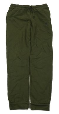 Khaki tepláky s výšivkou River Island 