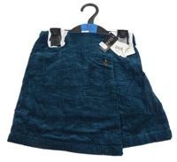 Nové - Tmavozelená manšestrová skort sukně Dunnes