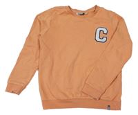 Oranžová mikina s písmenkem Cars Jeans 