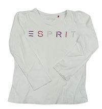 Bílé triko s logem ESPRIT