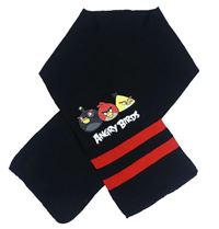 Černá pletená šála s Angry Birds Matalan