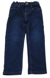 Tmavomodré regular teplákové rifle in extenso