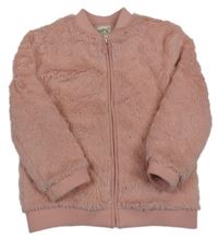 Světlerůžový kožešinový podšitý bomber C&A