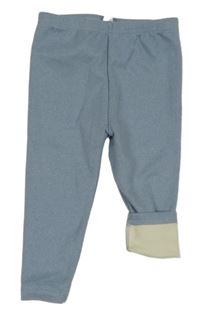 Modré melírované teplákové teplé legíny SHEIN