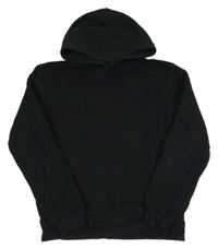 Černá mikina s kapsou a kapucí H&M