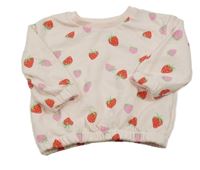 Světlerůžová mikina s jahůdkami PRIMARK