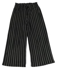 Černo-bílé pruhované culottes kalhoty C&A