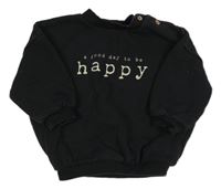 Černá oversize mikina s nápisem zn. George