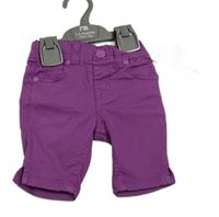 Nové - Fialové plátěné kalhoty Mothercare