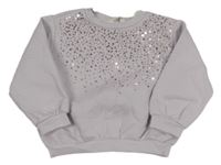 Lila mikina s flitry H&M