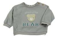 Šedá oversize mikina s medvědem George