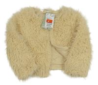 Nové - Béžová kožešinová podšitá bunda H&M
