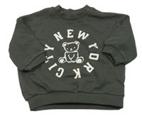 Antracitová mikina s medvědem H&M