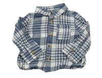 Tmavomodro-bílá kostkovaná košile Primark