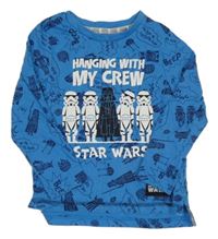 Modré melírované triko se Star Wars Nutmeg