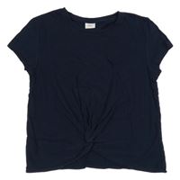 Tmavomodré tričko s uzlem S. Oliver