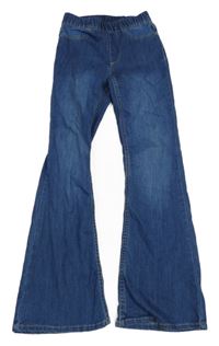Modré flare džegíny H&M