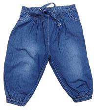 Modré lehké kalhoty riflového vzhledu F&F