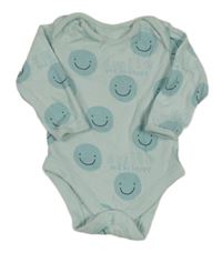 Světlemodré body se smajlíky 