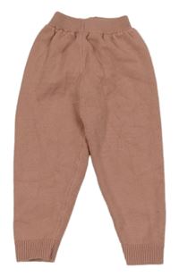 Světlerůžové pletené tepláky shein