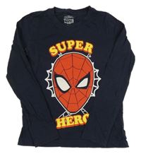 Tmavomodré triko se Spidermanem Marvel