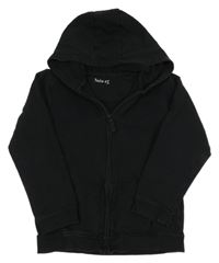 Černá propínací mikina s kapucí Nutmeg