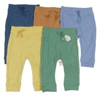 Nové - 5x barevné tepláky 