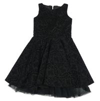 Černé vzorované šaty St. Bernard