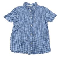 Modro-bílá kostičkovaná košile H&M