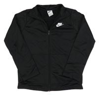 Černá sportovní funkční propínací mikina s logem Nike