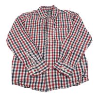 Modro-bílo-červená kostkovaná košile H&M