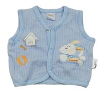 Světlemodrá vesta s pejskem 