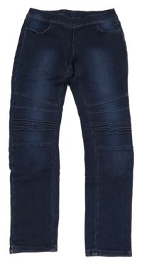 Tmavomodré džegíny riflového vzhledu C&A