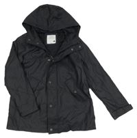 Černá voděodolná jarní bunda s kapucí Primark
