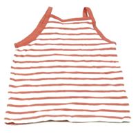 Bílo-růžový pruhovaný top H&M