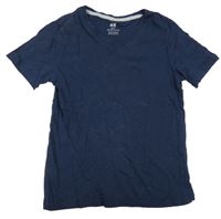 Tmavomodré tričko H&M