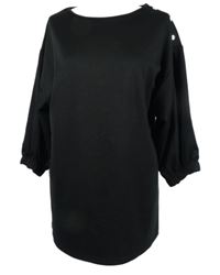 Dámská černá mikinová tunika Papaya 