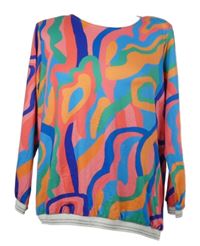 Dámské barevné vzorované triko 