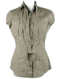 Dámská béžová halenka se stahováním Mexx 