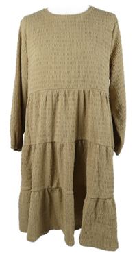 Dámské béžové strukturované šaty Pep&Co