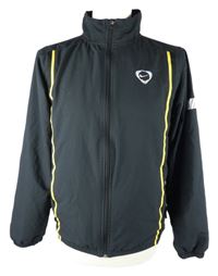Pánská černá sportovní bunda s pruhy Nike 