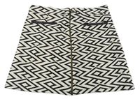 Bílo-černá vzorovaná propínací sukně River Island