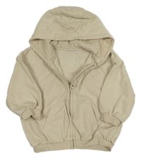 Světlebéžová propínací mikina s kapucí George