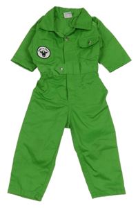 Zelená pracovní kombinéza s nášivkou
