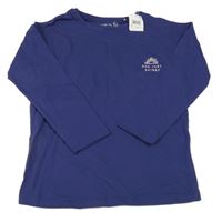 Nové - tmavomodro-fialové triko s nápisem Next